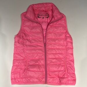 Bubble Gum Pink Lightweight Down Vest